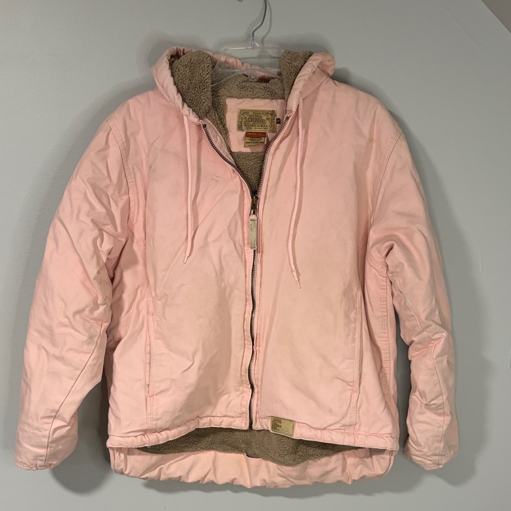 Women's Pink Utility Jacket size 14/16 see pics for details.